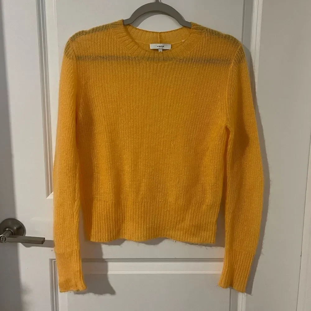 Vince Featherweight Mohair & Wool Blend Sweater